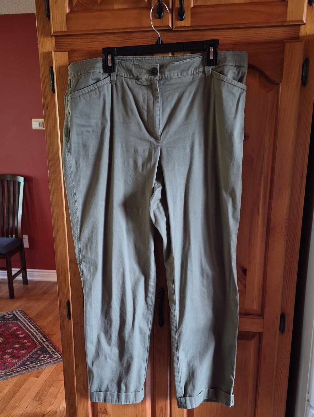 Talbots Women's Casual Pants in Light Olive Size 16